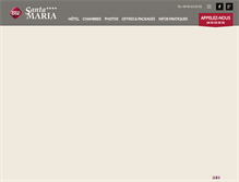 Tablet Screenshot of hotelsantamaria.com
