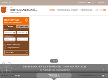 Tablet Screenshot of hotelsantamaria.net